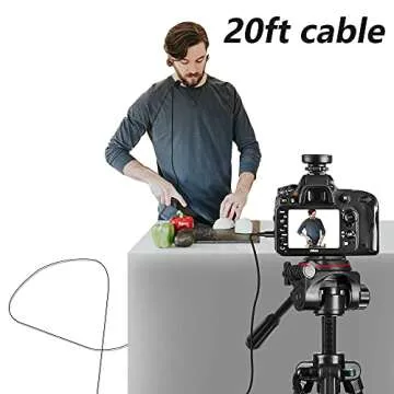 Nicama LVM1 Lavalier Lapel Microphone with Windscreen Muff for DSLR Camera Canon Nikon Camcorder Zoom TASCAM Audio Recorder Smartphone PC