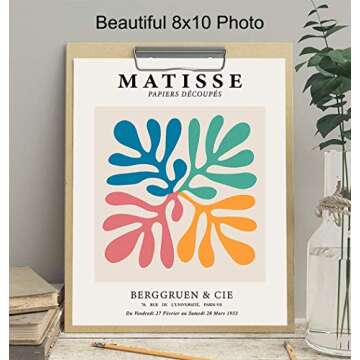Matisse Poster - 8x10 Matisse Print - Matisse Wall Art - Aesthetic Pictures - Abstract Art - Minimalist Wall Print - Gallery Artwork - Mid Century Modern Decor - Museum Poster - Henri Matisse
