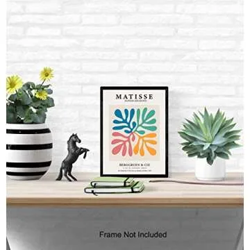 Matisse Poster - 8x10 Matisse Print - Matisse Wall Art - Aesthetic Pictures - Abstract Art - Minimalist Wall Print - Gallery Artwork - Mid Century Modern Decor - Museum Poster - Henri Matisse