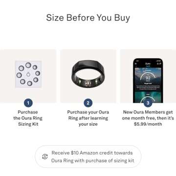 Oura Ring Gen3 Heritage - Black - Stylish Smart Health Tracker