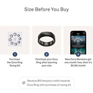 Oura Ring Gen3 Heritage - Black - Stylish Smart Health Tracker
