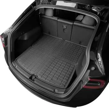 SUPER LINER Floor Mats for Tesla Model Y 5 Seat 2021-2024 2025-100% Eco-Friendly - All Weather TPE Cargo Liner Trunk Accessories, Set of 6 Mats (Not Fit 7-Seat)