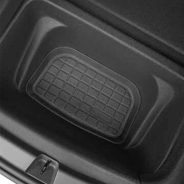 SUPER LINER Floor Mats for Tesla Model Y 5 Seat 2021-2024 2025-100% Eco-Friendly - All Weather TPE Cargo Liner Trunk Accessories, Set of 6 Mats (Not Fit 7-Seat)