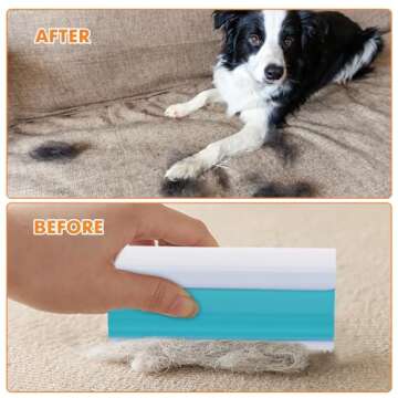 YOUDIWADI Pet Hair Remover Lint Remover Reusable Dog and Cat Hair Remover for Furniture,Couch, Carpet, Car Interiors and Bedding Dog Hair Remover for Auto Detailing Tool (1)