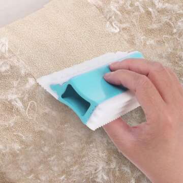 YOUDIWADI Pet Hair Remover Lint Remover Reusable Dog and Cat Hair Remover for Furniture,Couch, Carpet, Car Interiors and Bedding Dog Hair Remover for Auto Detailing Tool (1)