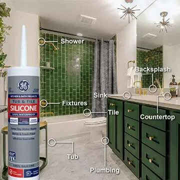 GE612 Tub & Tile Silicone Sealant 10.1oz Clear