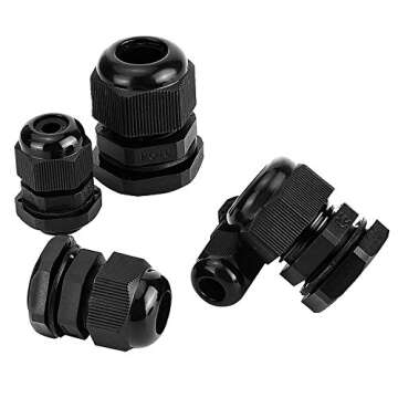 eBoot Waterproof Adjustable 3.5-13mm Cable Glands Pack of 20