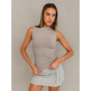 Trendy Queen Women Casual Tank Tops for Spring Summer