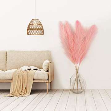 Pampas Grass Tall Extra Fluffy 48” for Elegant Decor