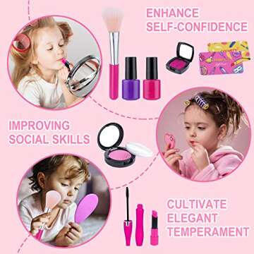 GiftInTheBox Kids Pretend Makeup Kit - Fashion Play Set