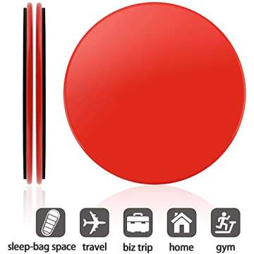 INMAKER Exercise Sliders Fitness, Dual Sided Strength Slides, Core Gliding Discs with Carry Bag, Manual and Ebook