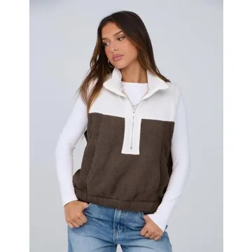 Stylish Yeokou Fleece Cropped Vest for Cozy Days
