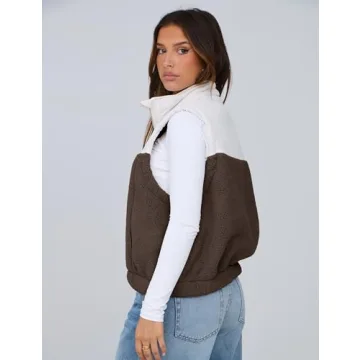 Stylish Yeokou Fleece Cropped Vest for Cozy Days