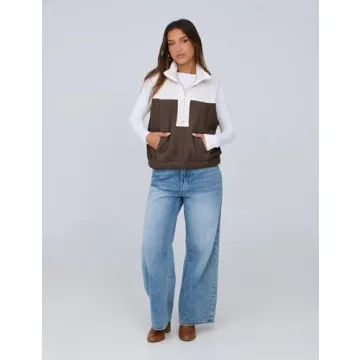 Stylish Yeokou Fleece Cropped Vest for Cozy Days