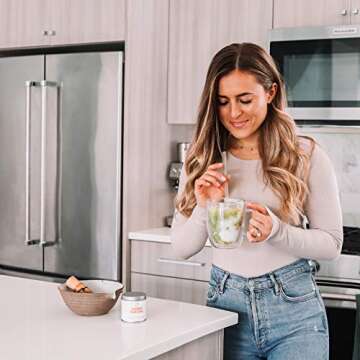 Genius Matcha Green Tea Powder, Unsweetened - Organic Ceremonial Grade, Authentic Japanese Culinary Matcha Mix with Lion’s Mane & Cordyceps Mushroom Extract For Energy & Focus Boost - RachaelsGoodEats