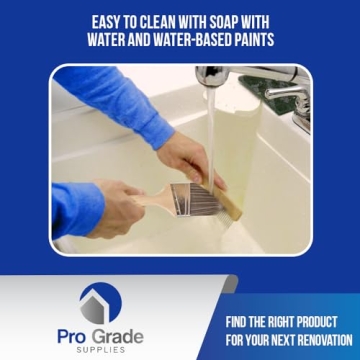 Pro Grade 5 Piece Paint Brush Set for All Paints