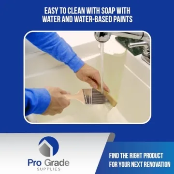 Pro Grade 5 Piece Paint Brush Set for All Paints