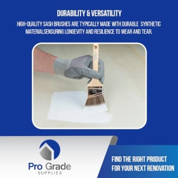 Pro Grade 5 Piece Paint Brush Set for All Paints