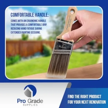 Pro Grade 5 Piece Paint Brush Set for All Paints