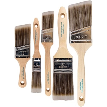 Pro Grade 5 Piece Paint Brush Set for All Paints