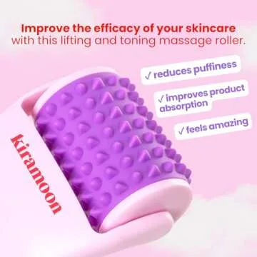 Kiramoon Reset Roller to Boost Skincare Absorption, Reduce Puffiness, Relax Jaw Muscles, and Promote...