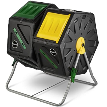 Miracle-Gro Dual Chamber Compost Tumbler for Easy Composting