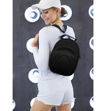 Baseball Cap Carrier Hat box Travel Case for Hats Carry On Hat Bag with Shoulder Strap - Black