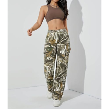 Shop Women's Camo Cargo Pants For Stylish Comfort