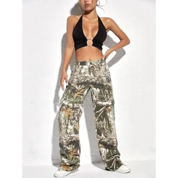 Shop Women's Camo Cargo Pants For Stylish Comfort