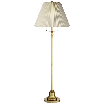 Elegant 58" Floor Lamp with Antique Brass Finish | 360 Lighting