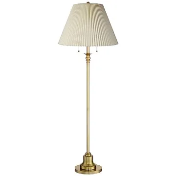 Elegant 58" Floor Lamp with Antique Brass Finish | 360 Lighting