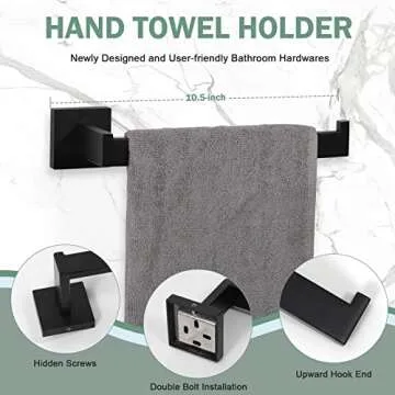 VELIMAX Premium Stainless Steel Bathroom Hardware Set