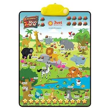 Just Smarty Zoo Animals Toddler Learning Toys Ages 3-6 | Sounds, Counting & Memory Games | Learning ...