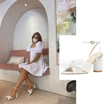 Chic MUCCCUTE Bow Knot Heeled Sandals for Special Events