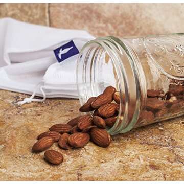 6 Reusable Produce Bags with Drawstring - Premium Mesh, Strong, Lightweight, Earth-Friendly and Sea Turtle-Friendly Fruit Vegetable Bags, Set of 6 from ZestiLife