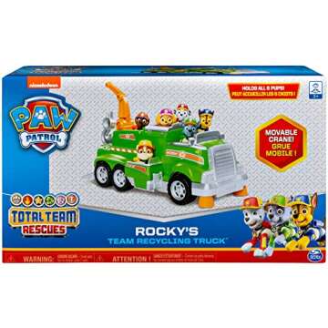 Paw Patrol Rocky’s Total Team Rescue Truck with Pups