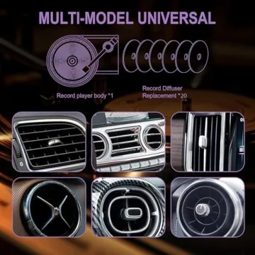 Record Player Car Air Fresheners - 12Pcs Set