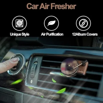 Record Player Car Air Fresheners - 12Pcs Set