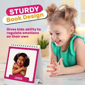 SkillEase Feelings Control Flip Book - Emotion Chart for Kids