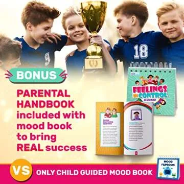 SkillEase Feelings Control Flip Book - Emotion Chart for Kids
