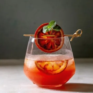 Premium Dehydrated Blood Orange Slices for Cocktails