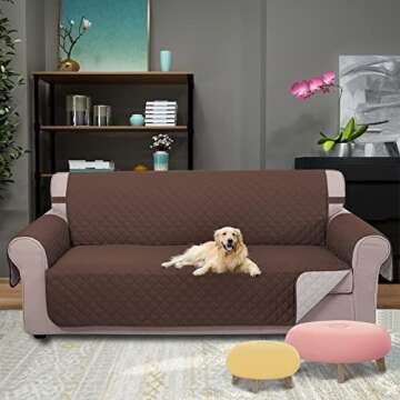 U-NICE HOME Reversible Couch Cover: Stylish Protection for Pets and Kids