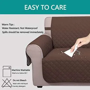 U-NICE HOME Reversible Sofa Cover for Pets & Kids