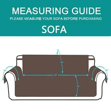 U-NICE HOME Reversible Sofa Cover for Pets & Kids