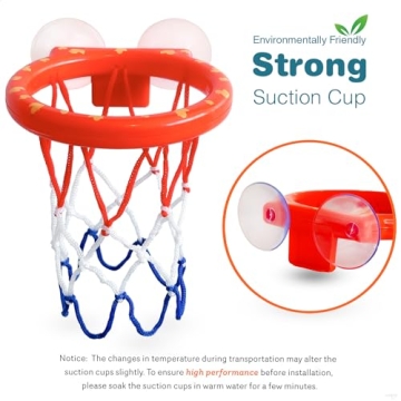 Fun MARPPY Bath Toys Bathtub Basketball Hoop for Toddlers
