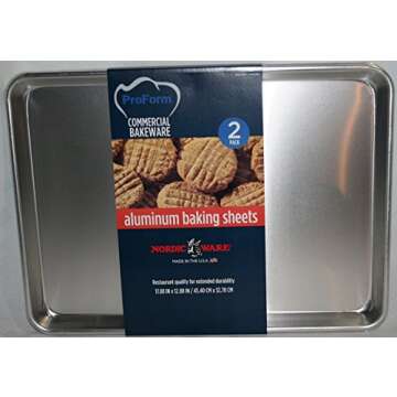 Nordic Ware Commercial Bakeware Aluminum Baking Sheets - 2 Pack