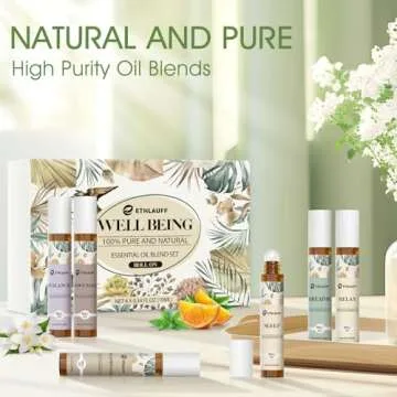 Essential Oils Roll On Set for Relaxation and Wellness