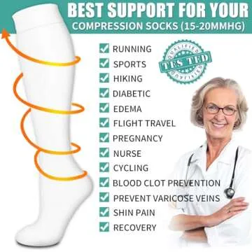 3 Pack Medical Compression Sock-Compression Sock for Women and Men-Best for Running,Nursing,Sports