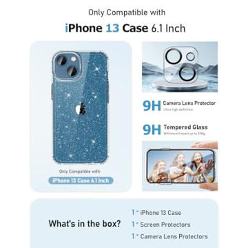 Protective MIODIK iPhone 13 Case with Screen Protectors