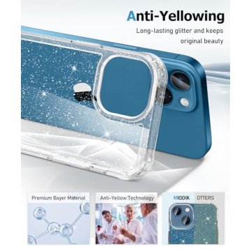 Protective MIODIK iPhone 13 Case with Screen Protectors